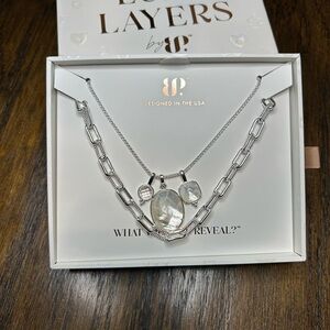 Silver Luxe layer Necklace by bomb party